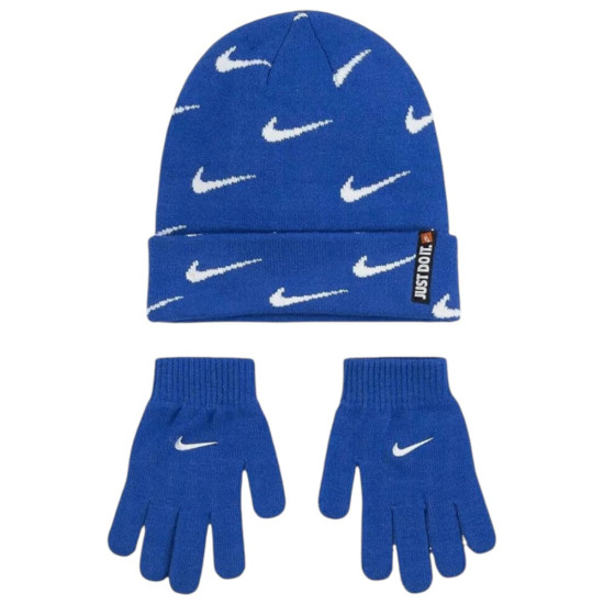 Nike Παιδικό σετ σκουφάκι & γάντια Swoosh Repeat Beanie/Gloves Set